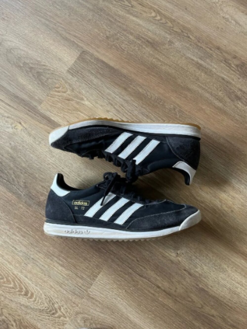 adidas SL 72 Men's Black and White Retro Sneakers